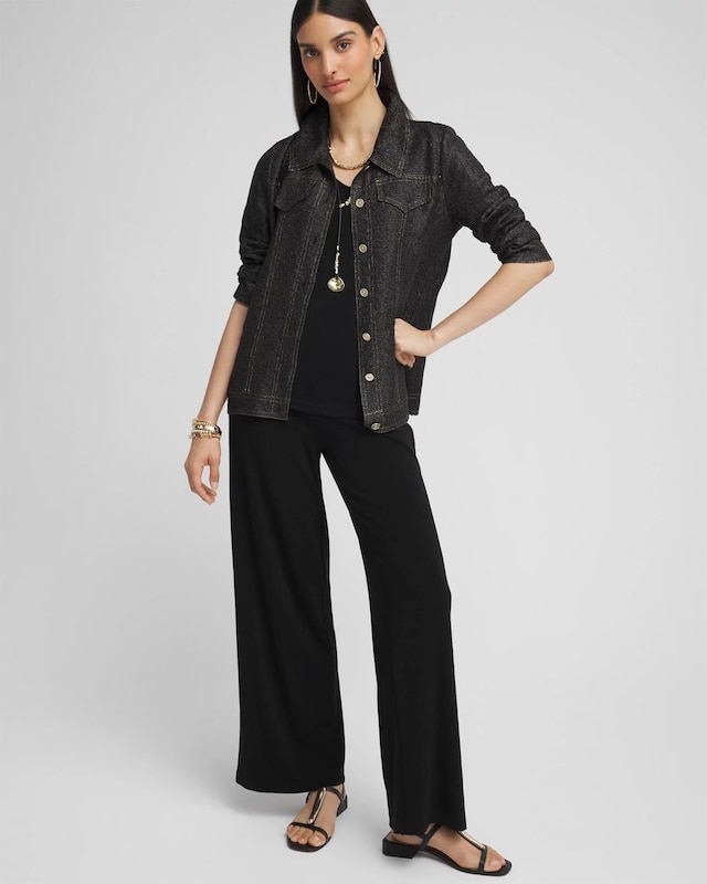 Travelers Collection Denim-Look Jacket - image 2